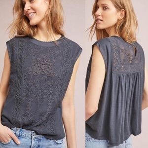 Anthropologie Tiny Brand Size S Gray Tank